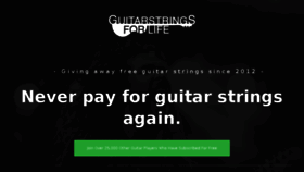 What Guitarstringsforlife.com website looked like in 2018 (5 years ago)