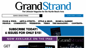 What Grandstrandmag.com website looked like in 2018 (5 years ago)