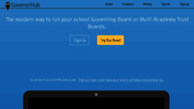 What Governorhub.com website looked like in 2018 (5 years ago)
