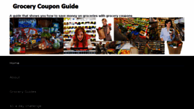 What Grocerycouponguide.com website looked like in 2018 (5 years ago)