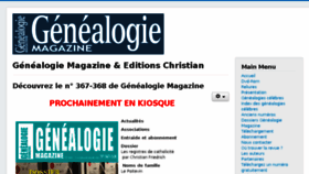 What Genealogiemagazine.com website looked like in 2018 (5 years ago)