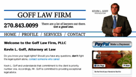 What Gofflaw.us website looked like in 2018 (5 years ago)