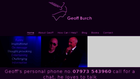 What Geoffburch.com website looked like in 2018 (5 years ago)