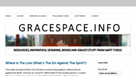 What Gracespace.info website looked like in 2018 (7 years ago)