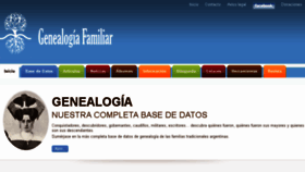 What Genealogiafamiliar.net website looked like in 2018 (5 years ago)