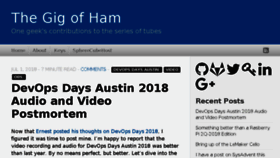 What Gigofham.com website looked like in 2018 (5 years ago)