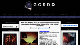 What Gordotorrents.com website looked like in 2018 (5 years ago)