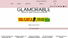 What Glamorable.com website looked like in 2018 (5 years ago)