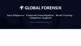 What Globalforensix.com website looked like in 2018 (5 years ago)