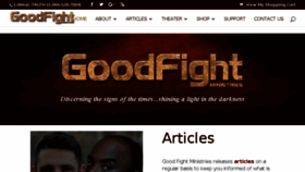 What Goodfight.org website looked like in 2018 (5 years ago)