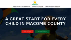 What Greatstartmacomb.org website looked like in 2018 (5 years ago)
