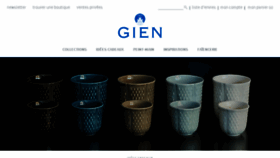 What Gien.com website looked like in 2018 (5 years ago)