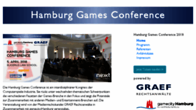 What Gamesconference.com website looked like in 2018 (5 years ago)