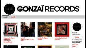 What Gonzairecords.com website looked like in 2018 (5 years ago)