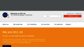 What Gs1uk.org website looked like in 2018 (5 years ago)
