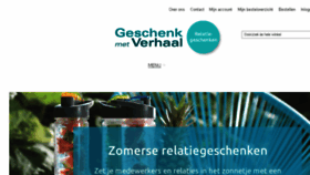 What Geschenkmetverhaal.nl website looked like in 2018 (5 years ago)