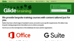 What Glidetraining.com website looked like in 2018 (7 years ago)