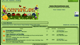 What Germanicans.com website looked like in 2018 (5 years ago)