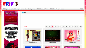What Girl.friv3.co website looked like in 2018 (5 years ago)