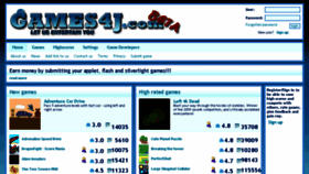 What Games4j.com website looked like in 2018 (5 years ago)
