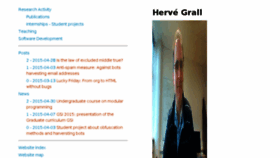 What Grall.name website looked like in 2018 (5 years ago)