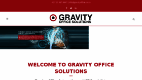 What Gravityoffice.co.za website looked like in 2018 (5 years ago)