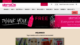 What Glamaco.com.au website looked like in 2018 (5 years ago)