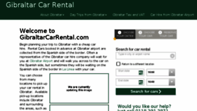 What Gibraltarcarrental.com website looked like in 2018 (5 years ago)