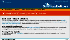 What Guardianholidayoffers.co.uk website looked like in 2018 (5 years ago)