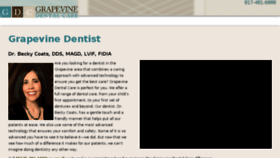 What Grapevine-dentist.com website looked like in 2018 (5 years ago)