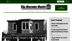 What Guernseygazette.com website looked like in 2018 (5 years ago)