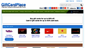 What Giftcardplace.com website looked like in 2018 (5 years ago)