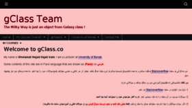 What Gclass.co website looked like in 2018 (5 years ago)