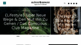 What Gluecksgenuss.de website looked like in 2018 (5 years ago)