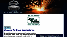 What Graetzmfg.com website looked like in 2018 (5 years ago)