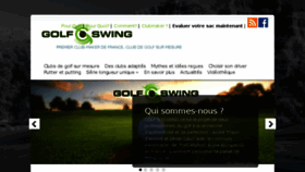 What Golfnswing.com website looked like in 2018 (5 years ago)