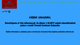 What Galandia.sk website looked like in 2018 (5 years ago)