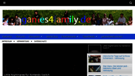 What Games4family.de website looked like in 2018 (5 years ago)