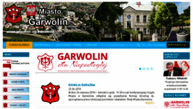 What Garwolin.pl website looked like in 2018 (5 years ago)