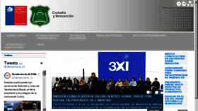 What Gendarmeria.cl website looked like in 2018 (5 years ago)