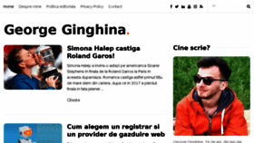 What Georgeginghina.com website looked like in 2018 (5 years ago)