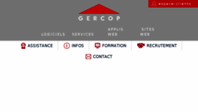 What Gercop.com website looked like in 2018 (5 years ago)