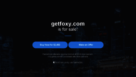 What Getfoxy.com website looked like in 2018 (7 years ago)