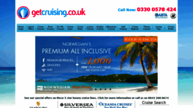 What Getcruising.co.uk website looked like in 2018 (5 years ago)