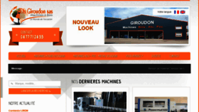 What Giroudon.com website looked like in 2018 (5 years ago)