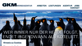 What Gkm-werbeagentur.de website looked like in 2018 (5 years ago)