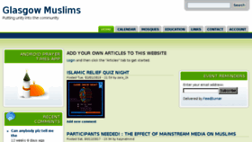 What Glasgowmuslims.com website looked like in 2018 (5 years ago)