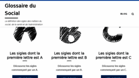 What Glossairedusocial.fr website looked like in 2018 (5 years ago)