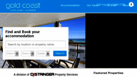 What Goldcoastholidayhomes.com.au website looked like in 2018 (5 years ago)