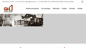 What Goodhouse.lt website looked like in 2018 (7 years ago)